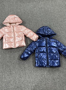 秋冬男女婴幼童免洗连帽加绒防风保暖常规款休闲棉服上衣外套