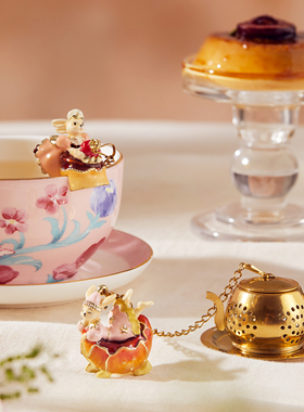 布兰兔茶漏茶滤甜点造型不锈钢茶叶过滤器高颜值可爱摆件泡茶神器