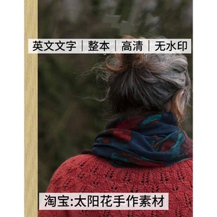 1537【英文】棒针毛线编织 复古设得兰编织毛衣披肩13款 电子图解