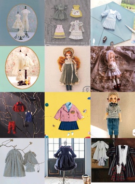 12本全中文 娃衣教程 小布ob11纸样bjd6分3分4分打版电子图纸