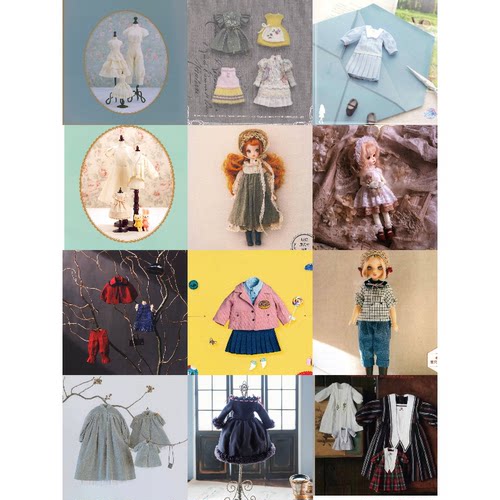 12本全中文 娃衣教程 小布ob11纸样bjd6分3分4分打版电子图纸