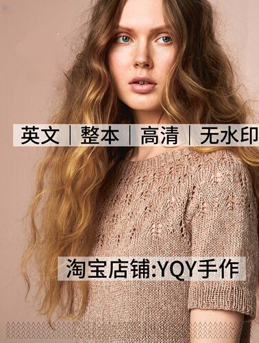 英文文字 2282 sandnes garn 2104 棒针编织女士毛衣电子图解教程