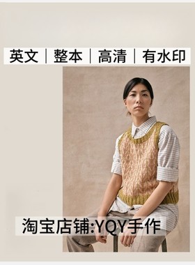 英文文字有水印 2659 棒针编织Laine19 2024冬毛衣披肩电子图解