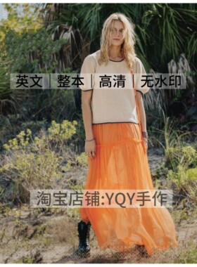 英文 2843 SANDNES GARN 2305 棒针编织女士毛衣帽子电子图解教程