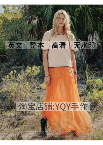 英文 2843 SANDNES GARN 2305 棒针编织女士毛衣帽子电子图解教程