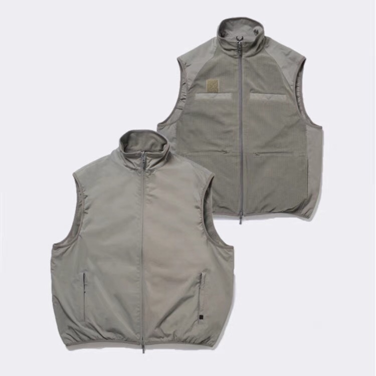 24AW 日系复古PIER39 日系户外机能工装风保暖双面穿立领马甲外套