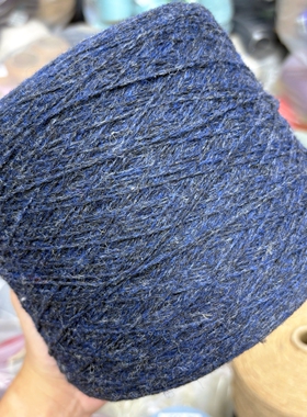 超绝藏蓝色/苏格兰进口原筒knoll超软羔100羔羊毛/编织毛衣费尔曼