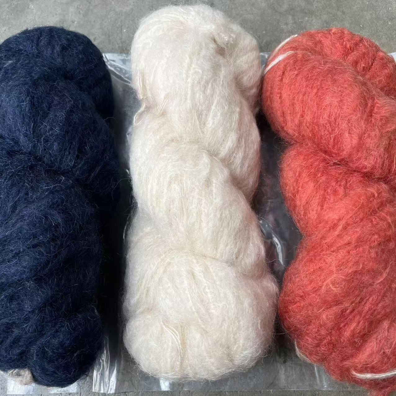 凌厉丝马 真丝马海 75%超细幼马25%桑蚕丝 粗针手作 软糯之极