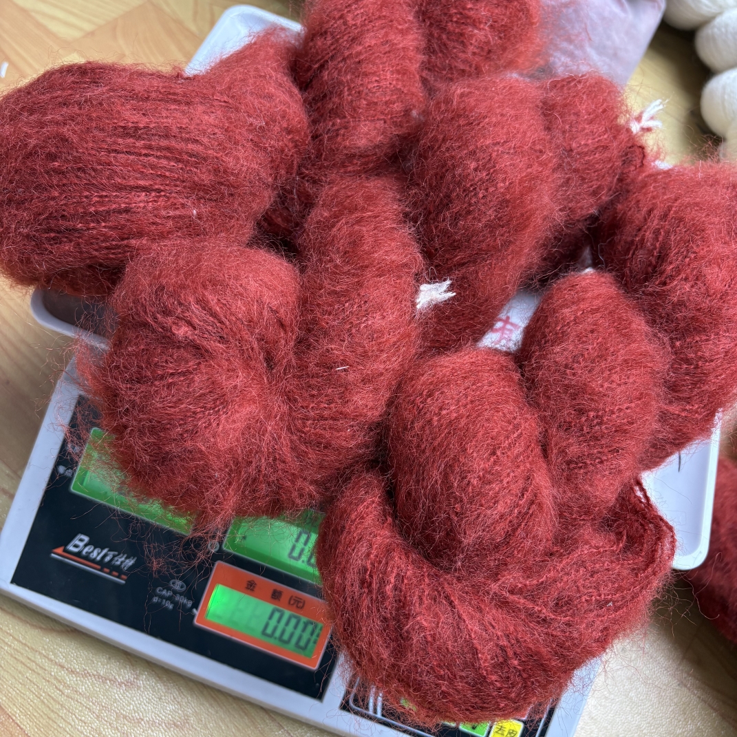 （特价）焦糖红秘鲁原驼绒柔软亲肤羊绒型保暖舒适编织diy毛衣