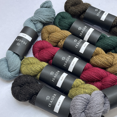ISAGER丹麦•高端编织线ULD1蕾丝100%羊毛/ 手工编织复古手编线