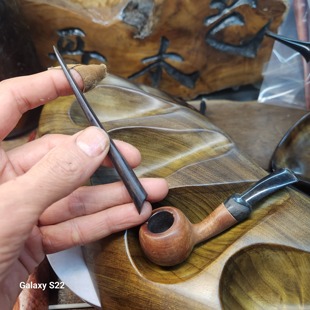 手工实木质小斗钵细支压棒偏心斜面烟斗压棒可刮可挑可铲边填草棒