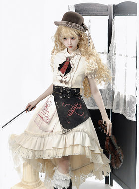 Lolita朋克蒸汽风分体SK半身裙