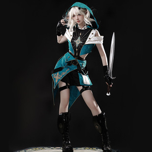 旅者行装 原创王子洛丽塔连帽上衣短裤套装cos服二次元日常