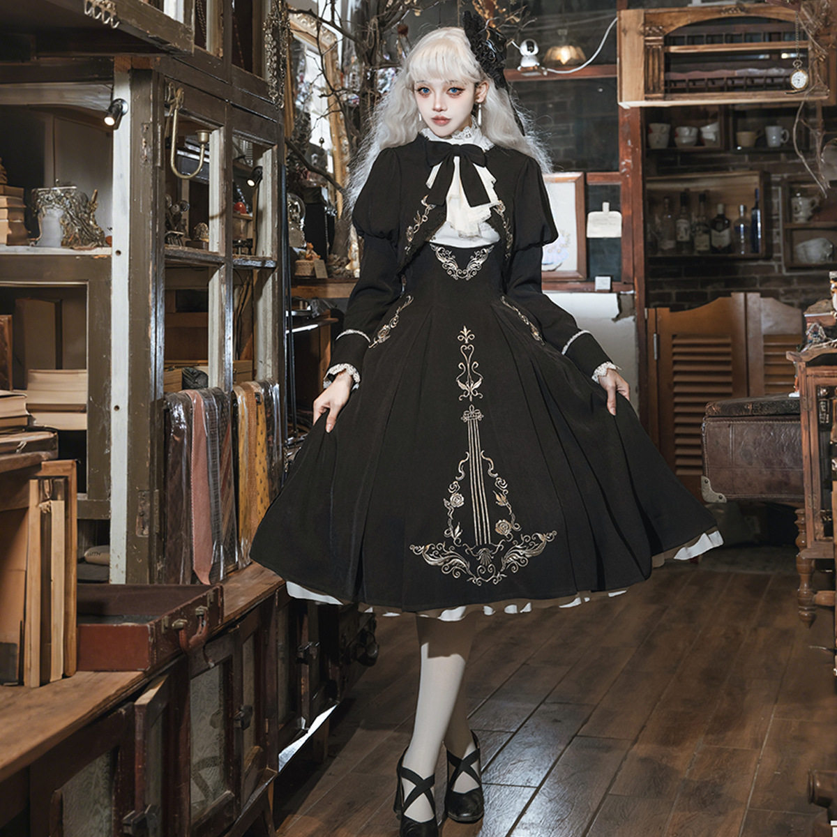 万圣节修女哥特优雅暗黑系Lolita