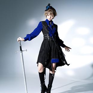骑士守则 原创Lolita王子装暗黑哥特风洛丽塔基佬装贵族英伦风