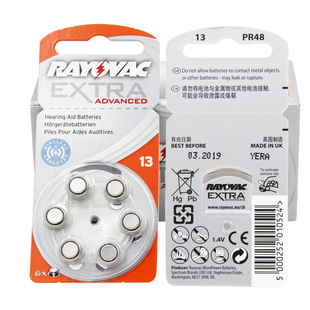 雷特威extra助听器电池专用原装纽扣电子正品A13A10A312675