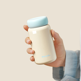 物生物迷你保温杯女生高颜值2025新款 便携小巧口袋杯200ml水杯子