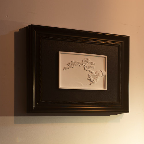 免打孔复古中古风电表箱装饰画