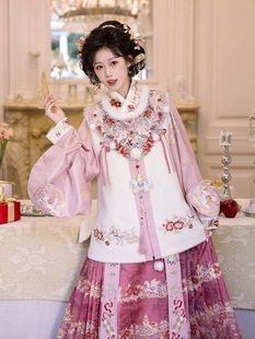 远山乔【飞马耀岁】明制汉服套装拜年服比甲马面加厚冬季秋冬女冬