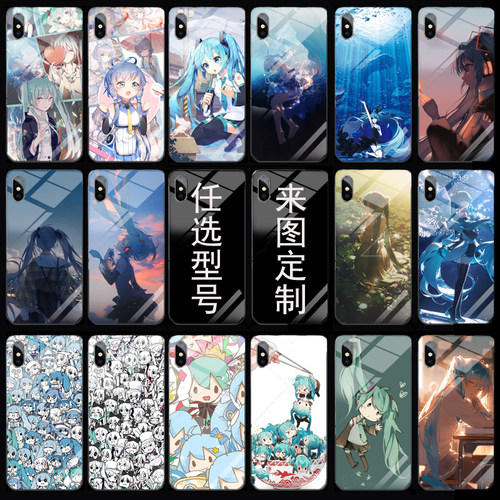 初音手机壳适用华为苹果15荣耀90小米14vivo来图定制oppo真我一加