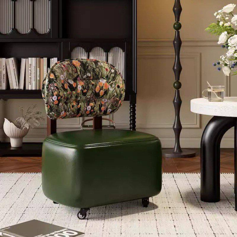 久坐舒服万向轮小椅子家用实木客厅带轮旋转学习凳子儿童滑轮矮凳