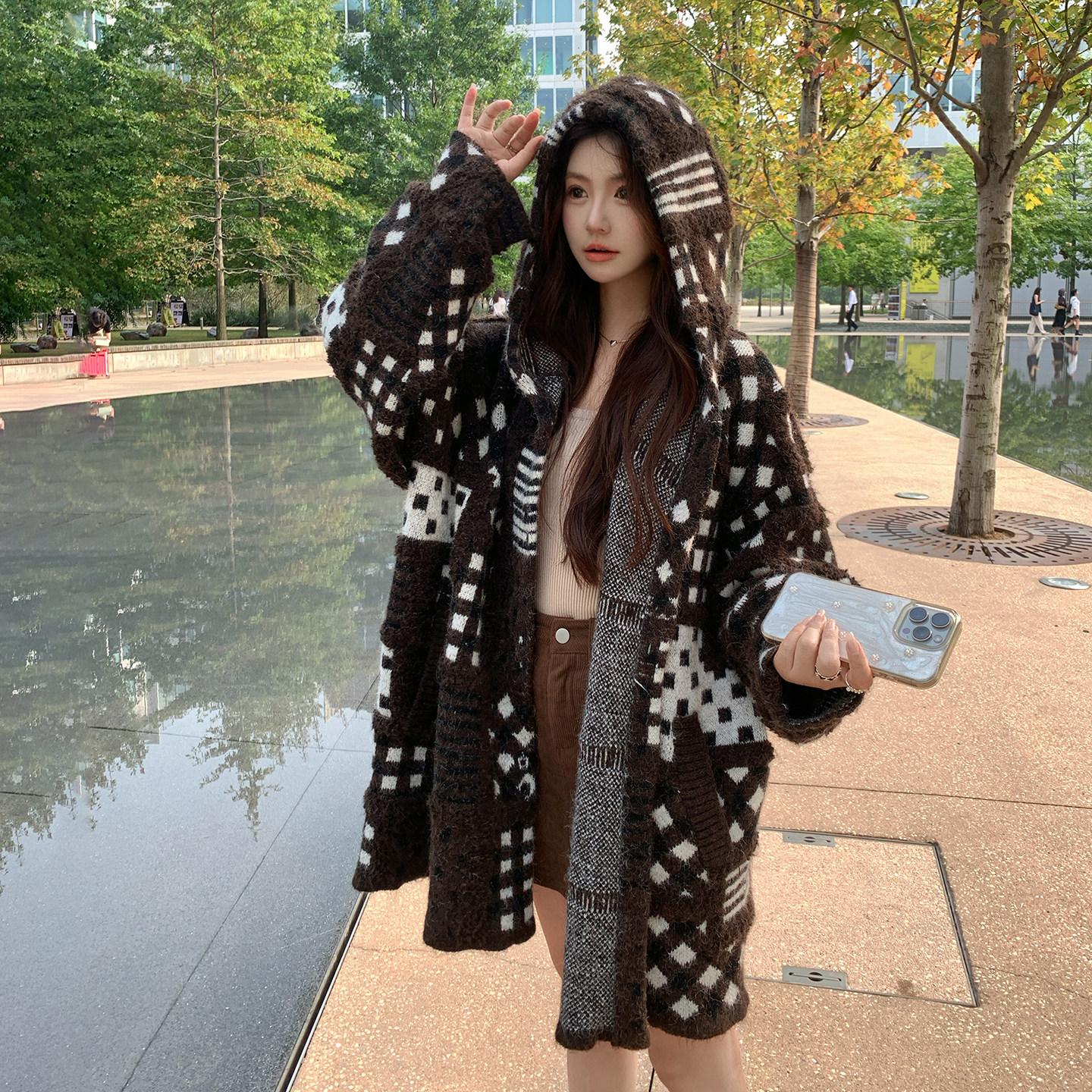 ）加厚毛衣外套2D120-F586-P185-K258,女装毛呢外套,2D120
