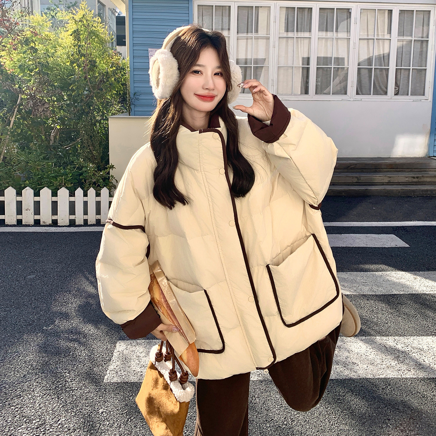 ，）中长款羽绒服2D120-M1226-P265-K398（50绒）图片