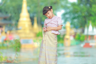 沙芭利 少数民族服饰西双版纳傣族服装 粉色套装当季新品