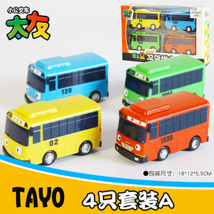韩国tayo太友公交车巴士惯性工程小汽车消防警车宝宝儿童轨道玩具