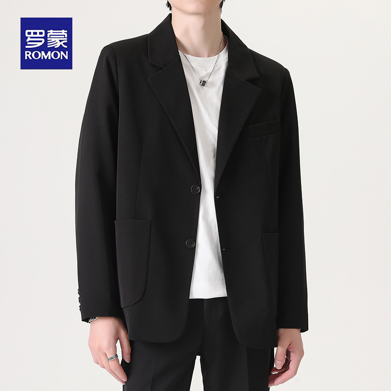 罗蒙休闲商务宽松垂感西装外套