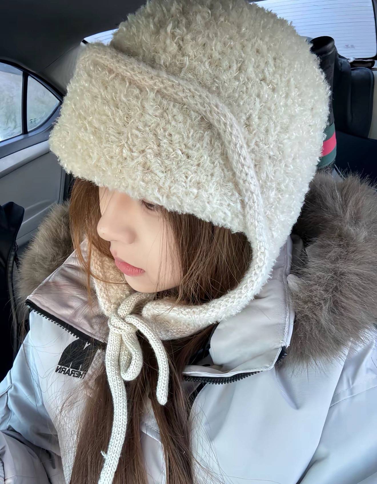 -飞行帽防风护耳雷锋帽女秋冬季加厚保暖针织帽巴拉克拉护耳帽