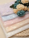 厂家直销幻彩三叶 刺绣蕾丝婚纱花边布料 蝴蝶结草绣网纱面料 童装