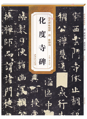 历代碑帖精粹 唐 欧阳询化度寺碑 简体旁注碑帖楷书毛笔字帖杜浩毛笔碑帖练习欧阳询化度寺碑字帖 安徽美术出版社