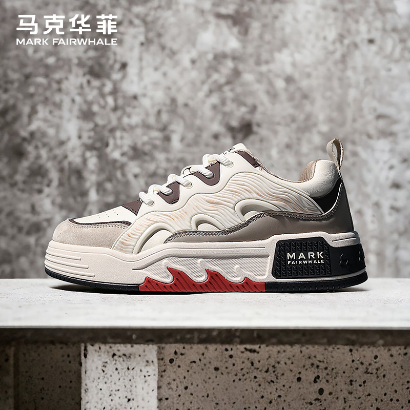 马克华菲厚底增高时尚板鞋