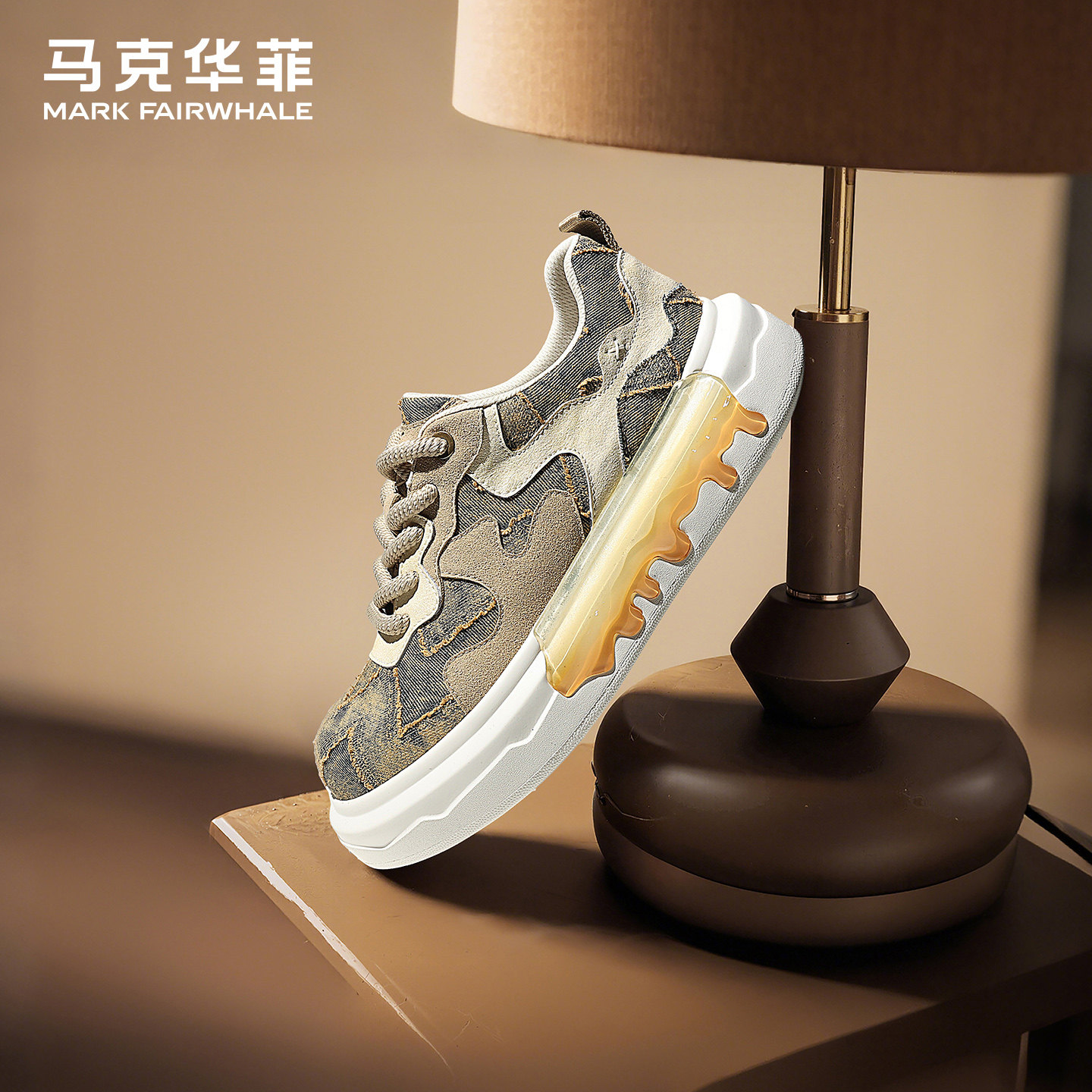 马克华菲板鞋男2026新款软底透气男鞋春季美式复古潮鞋男士休闲鞋