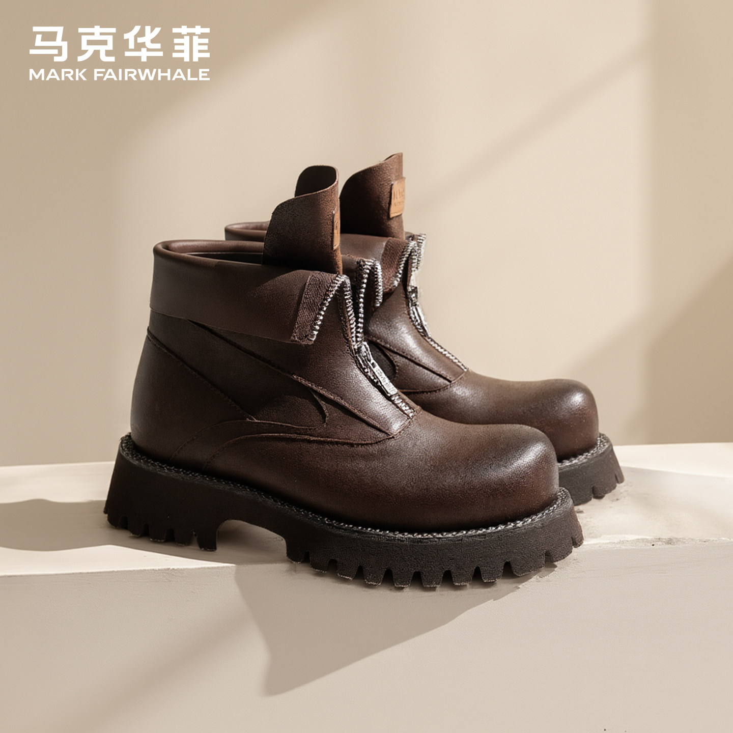 马克华菲马丁靴男款新款靴子图片