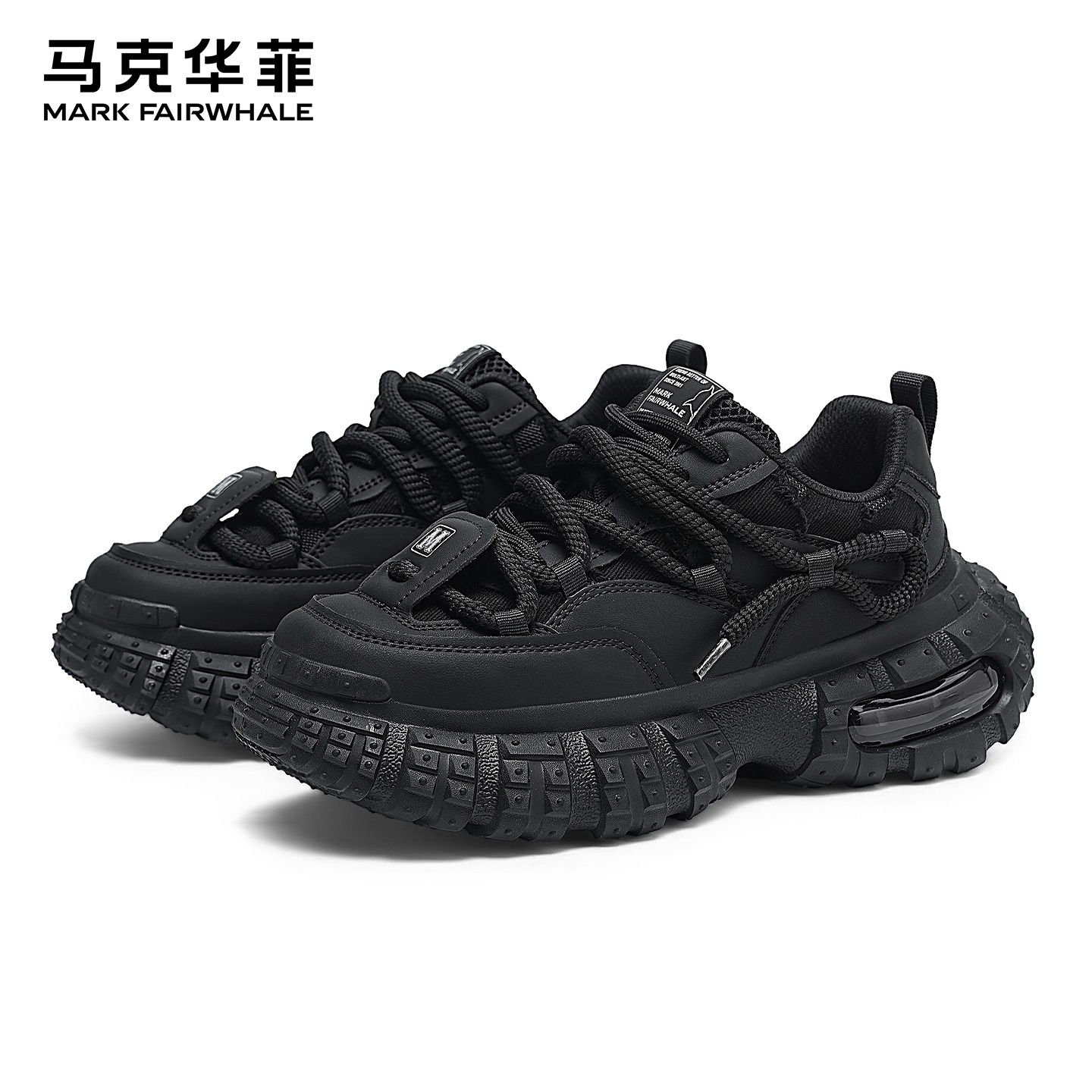 马克华菲2025新款增高老爹鞋男款