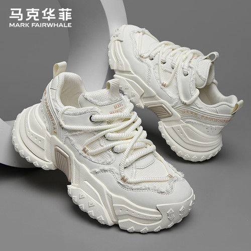 马克华菲老爹鞋男款舒适增高