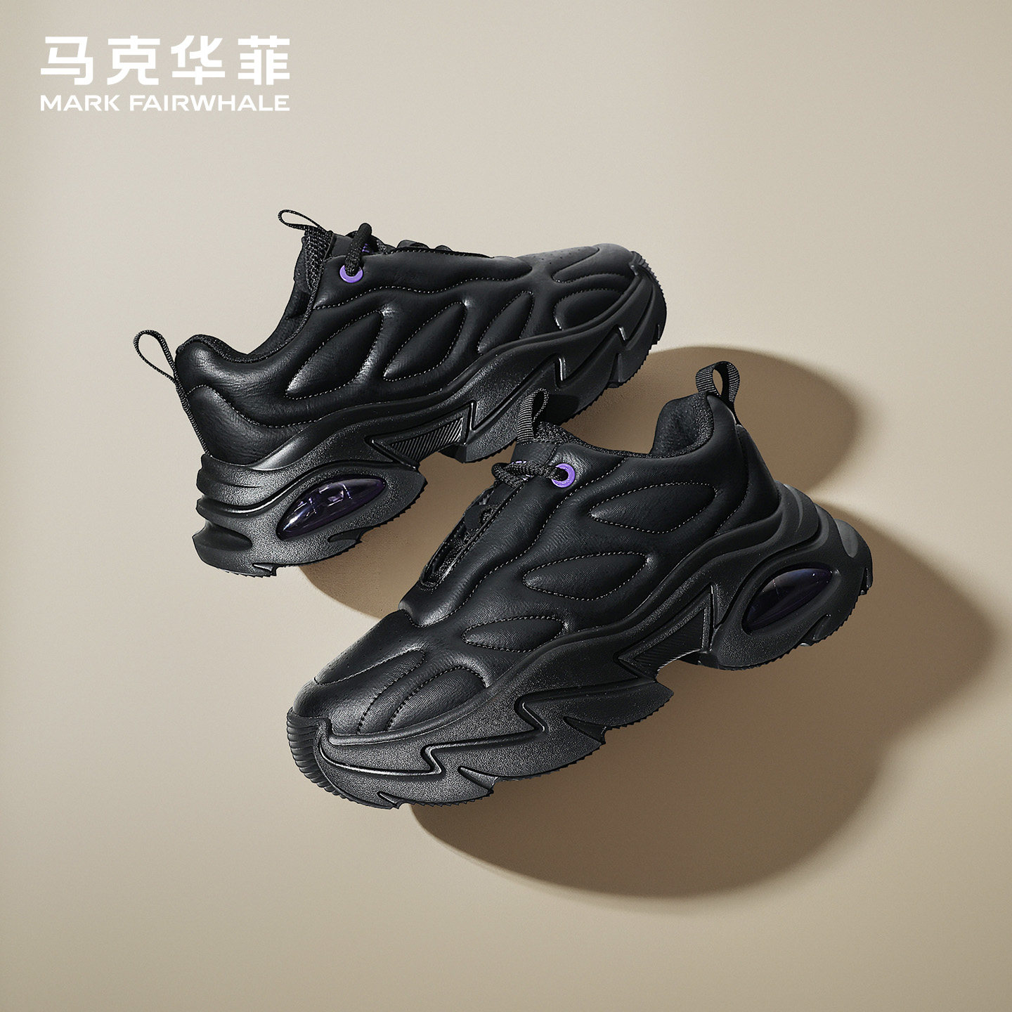 马克华菲休闲男鞋增高运动老爹鞋图片