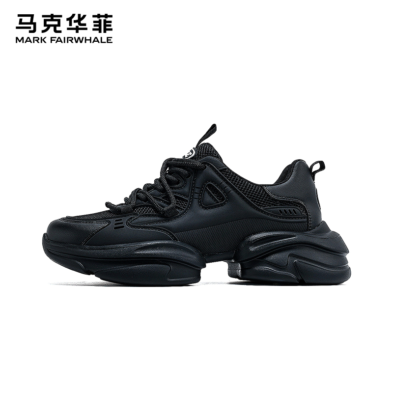 马克华菲老爹鞋运动鞋男加绒保暖