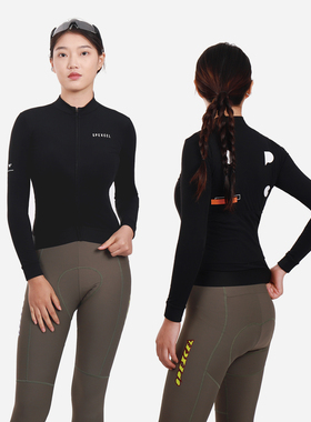 SPEXCEL 速湃SPCLAB秋冬抓绒保暖长袖外套骑行服公路山地自行车女