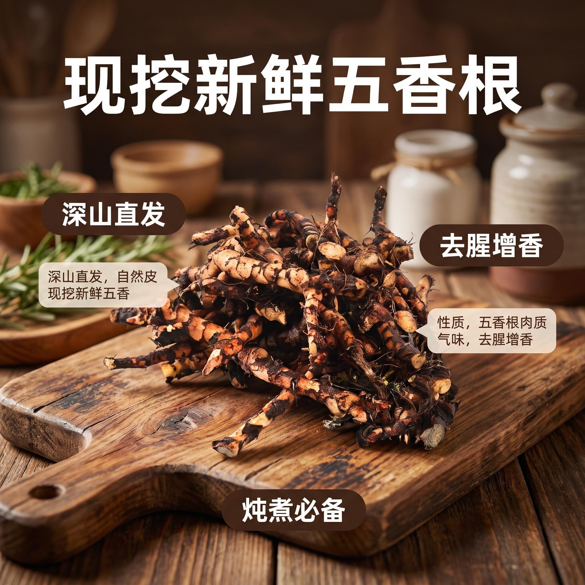 五香根新鲜烹饪去腥增香民俗陈设