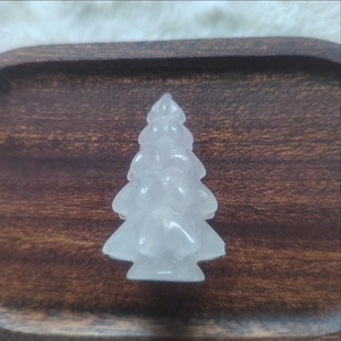 天然水晶石南方玉圣诞树摆件桌面装饰摆件办公桌面小摆件装饰品