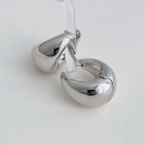 高定款设计师系列s925纯银镀老金耳扣极简款耳扣