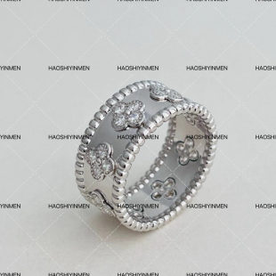 设计师高定款通体S925纯银镀铑金万花筒戒指小众高级时尚戒指