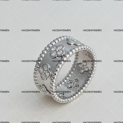 设计师高定款通体S925纯银镀铑金万花筒戒指小众高级时尚戒指