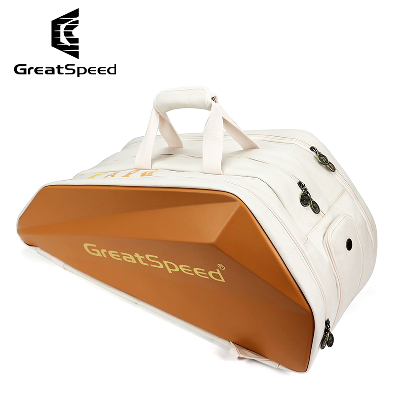 四大满贯GREATSPEED复古硬壳网球包羽毛球包双肩包6-9支装大容量