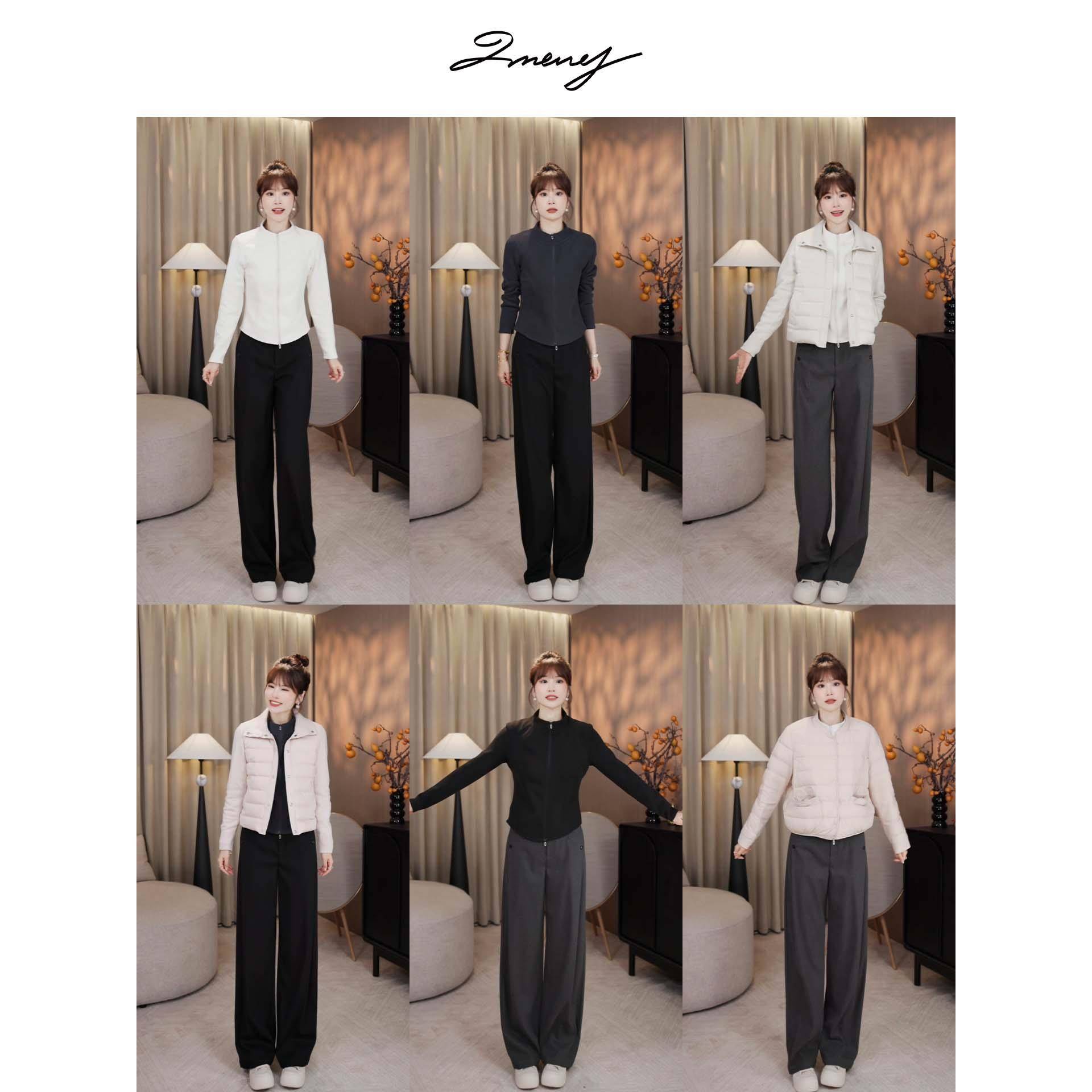 萌姐-“石墨烯小蛮腰2.0”工艺全升级！轻暖立领双拉炼小暖炉上衣