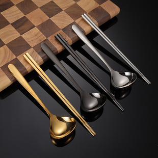 304不锈钢汤匙 韩式家用加深喝汤勺大头圆勺小汤匙调羹粥勺大匙子