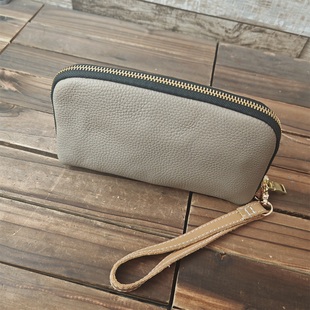 库存清仓女士真皮头层牛皮拉链包零钱数据线收纳包手拿包手机包女